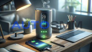 многофункциональная колонка Xiaomi Qi-зарядка