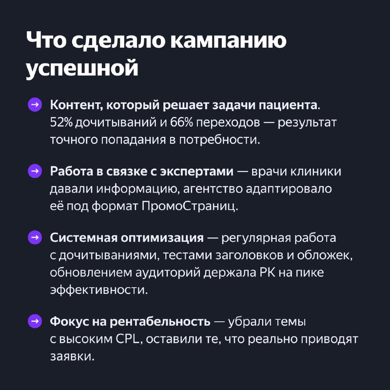 Снижение CPA на треть за 5 месяцев: как команда клиник «Эксимер» добилась результата 3 additional image 10