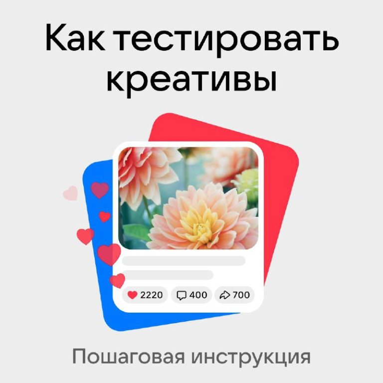 тест креативов процесс продвижения