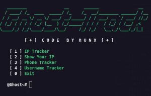 Поиск по нику GhostTrack