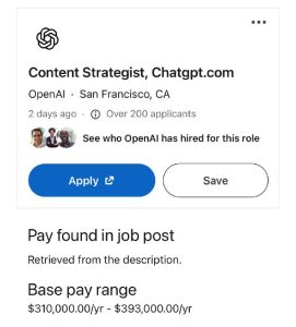 контент-стратег AI работа OpenAI