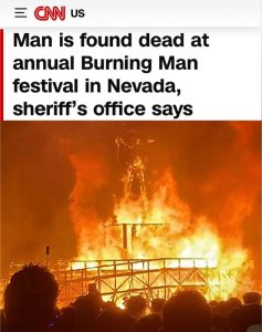 убийство на burning man сцена