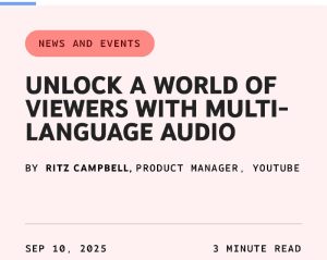 Многоязычные аудиодорожки YouTube обзор