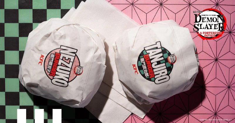 Заголовок:** KFC коллаборация демонов: новая эра в меню с «Клинок, рассекающий демонов» во Франции! 2 additional image
