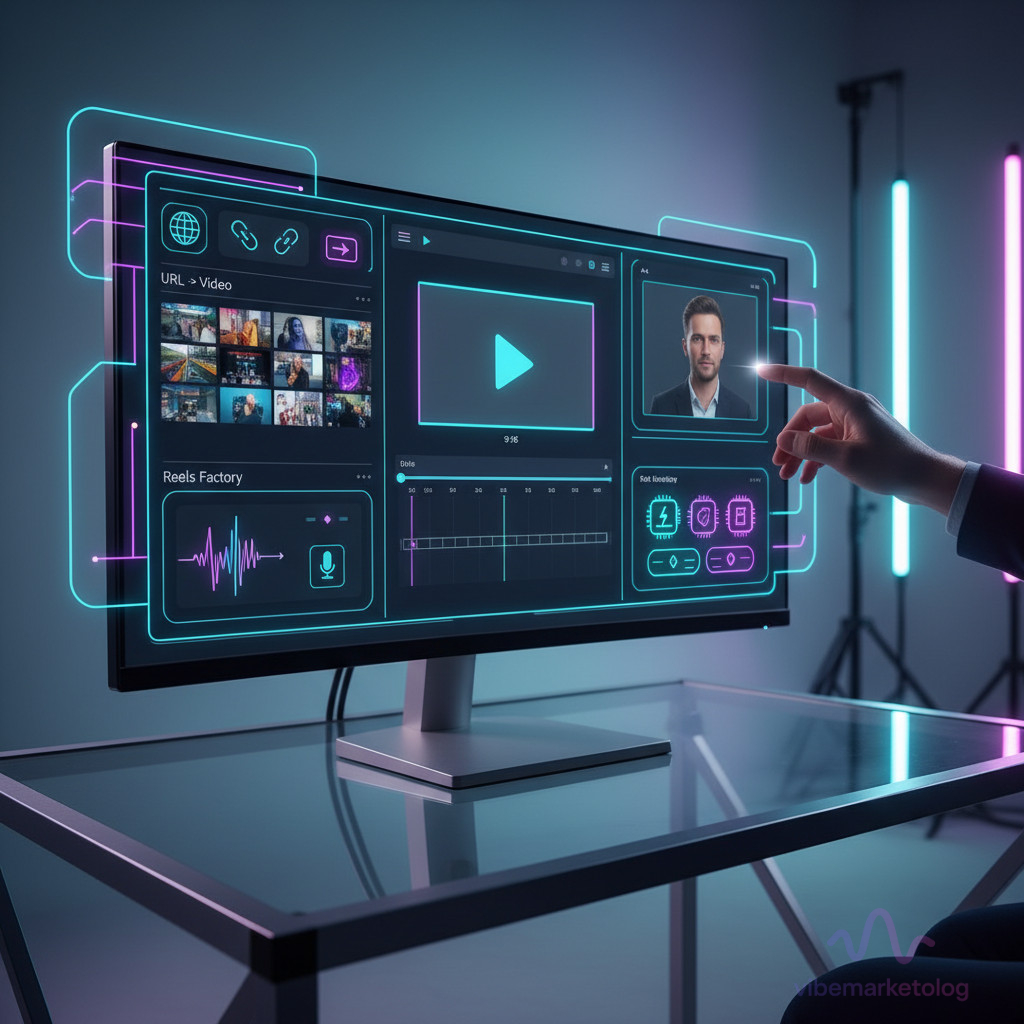 Illustration for section: URL to Video — из статьи в видеоролик.AI аватар и AI аватар v2 — - личный кабинет вайб-маркетолога